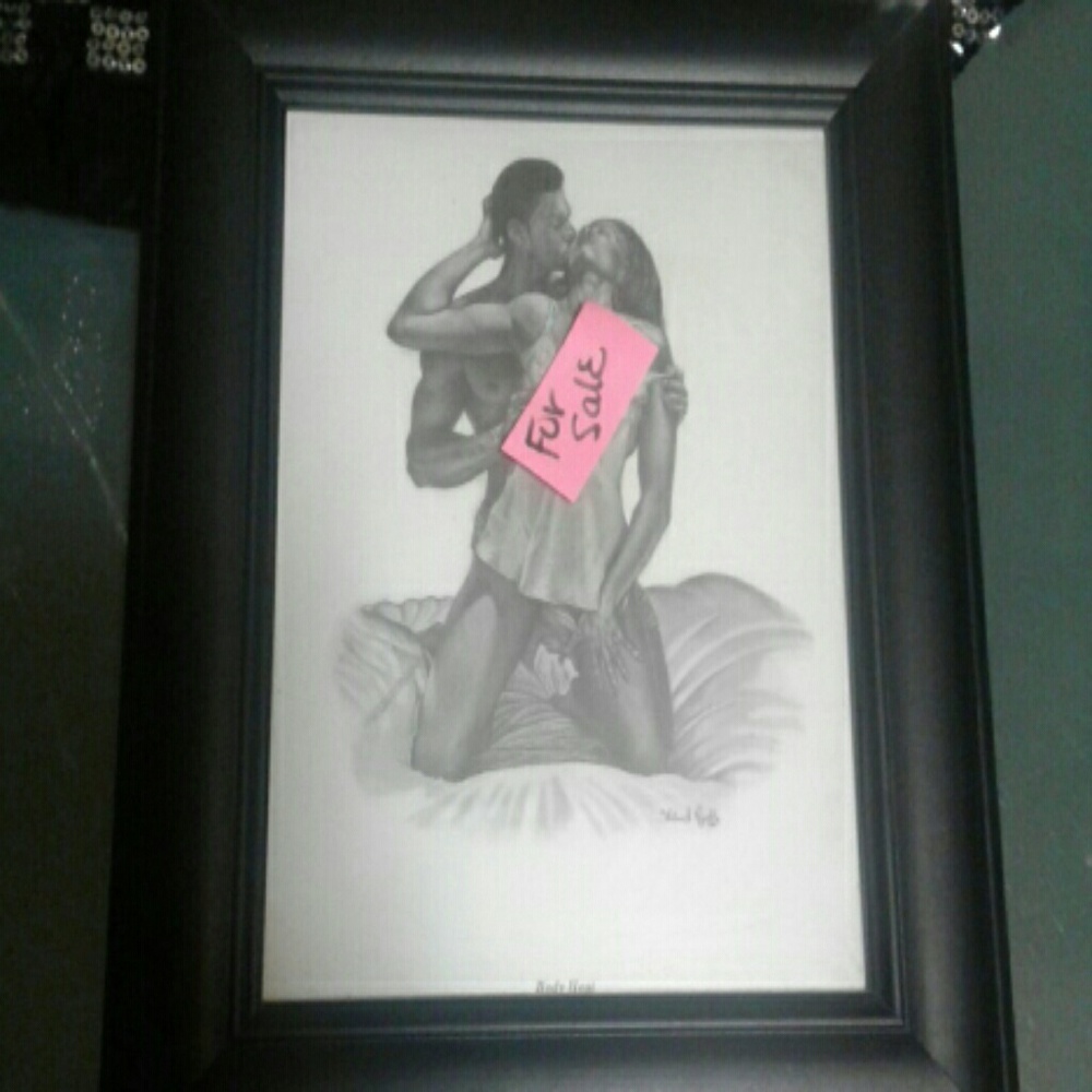 2 Framed Black Art Pictures